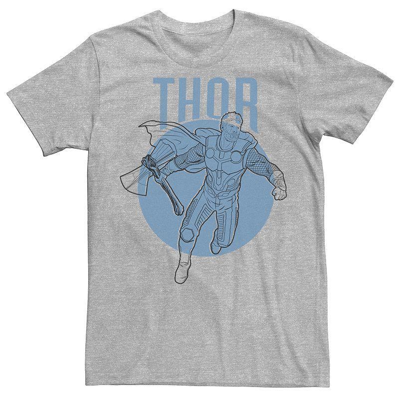 Mens Avengers Endgame Thor Tee Athletic Grey Product Image