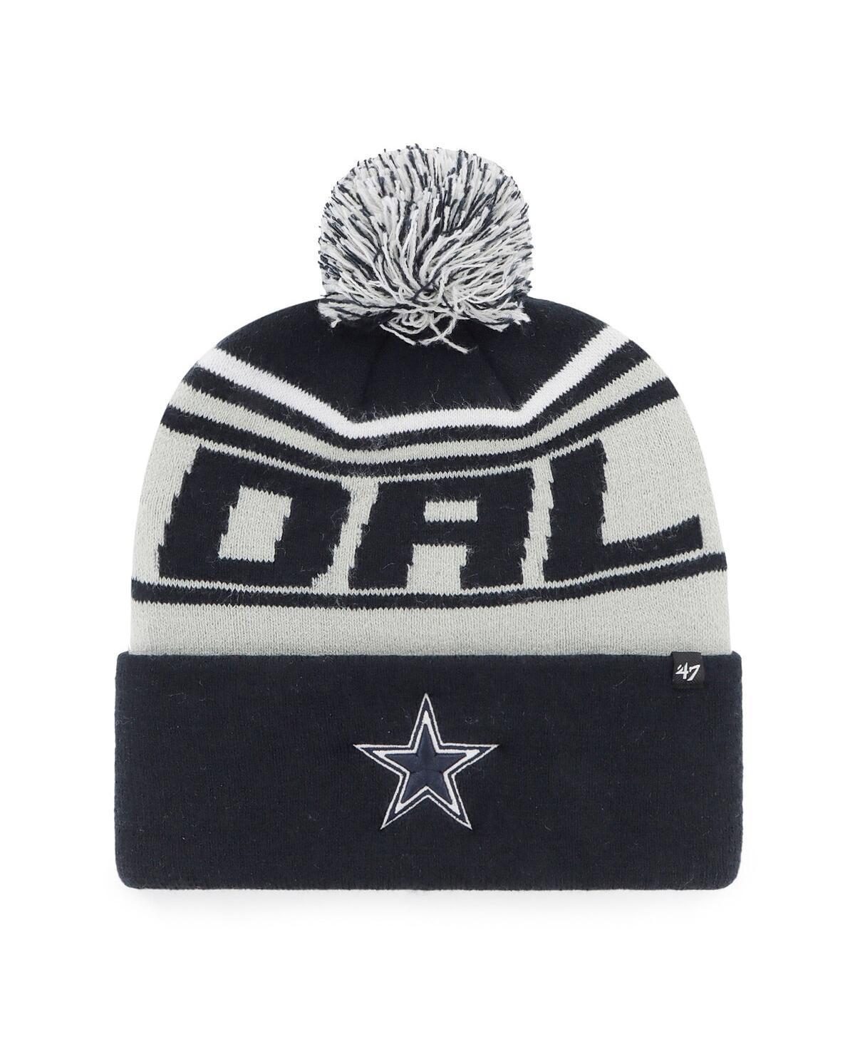 Mens 47 Brand Navy Dallas Cowboys Stylus Cuffed Knit Hat with Pom Product Image