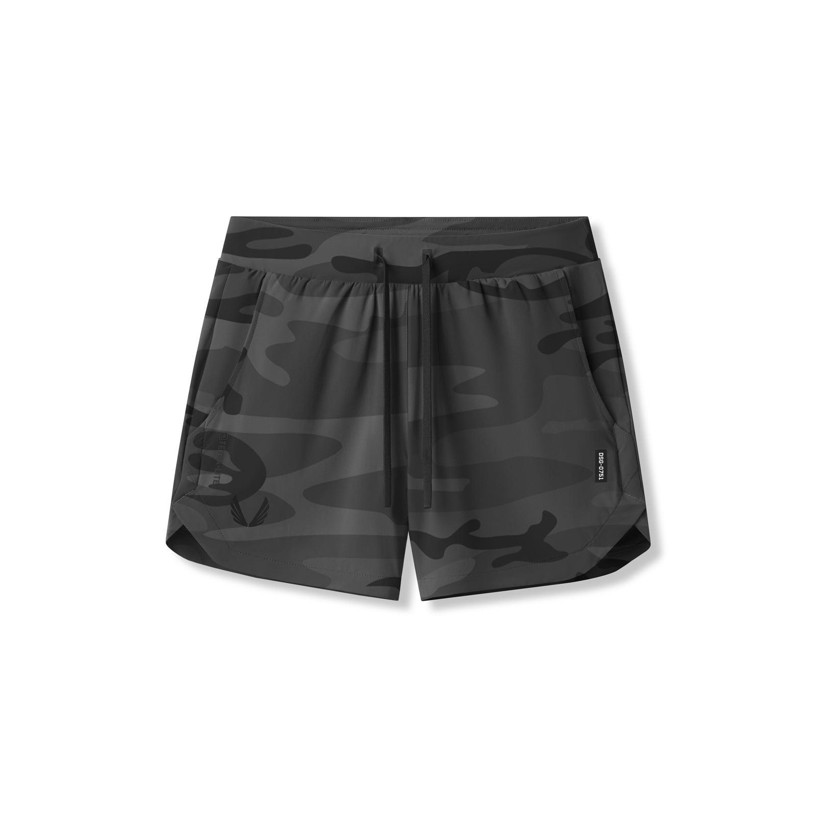 0751. Tetra-Lite™ 5" Linerless Short - Black Camo "Wings" Product Image