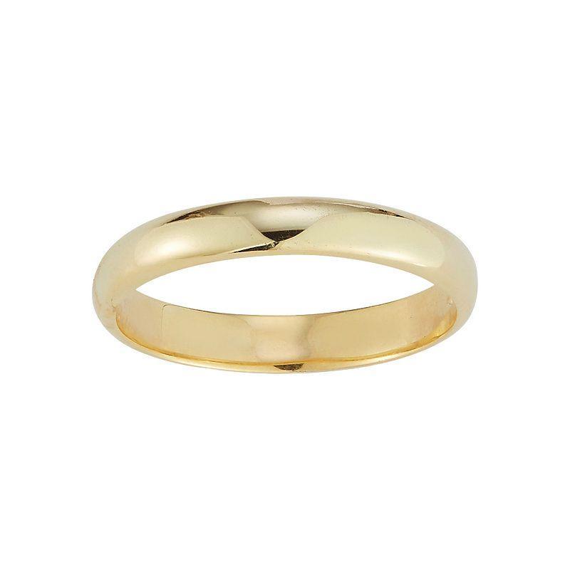 Sunkissed Sterling Sterling Silver Polished Band Ring, Womens Gold Tone Product Image