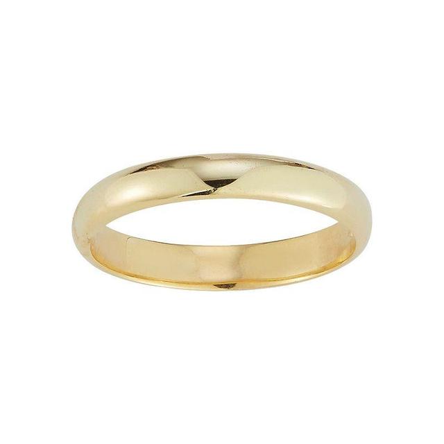 Sunkissed Sterling Sterling Silver Polished Band Ring, Womens Gold Product Image