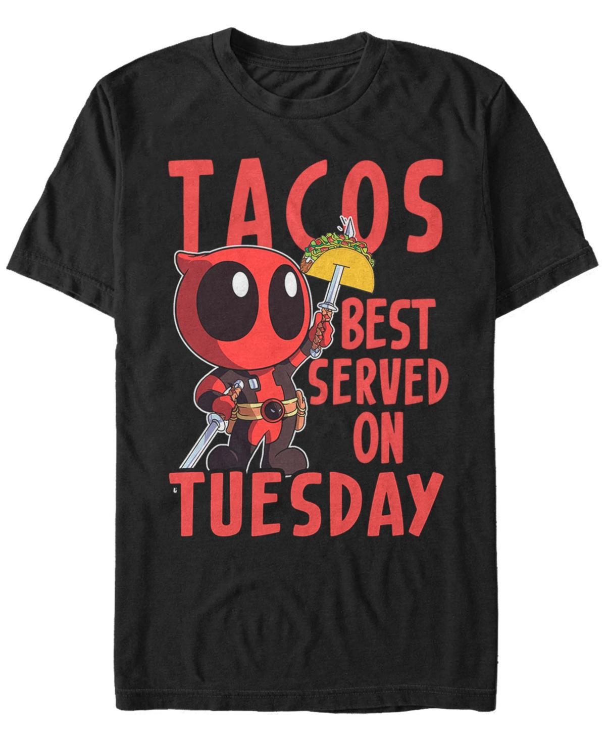 Mens Marvel Comics Deadpool Tacos Served Tuesday Tee Product Image