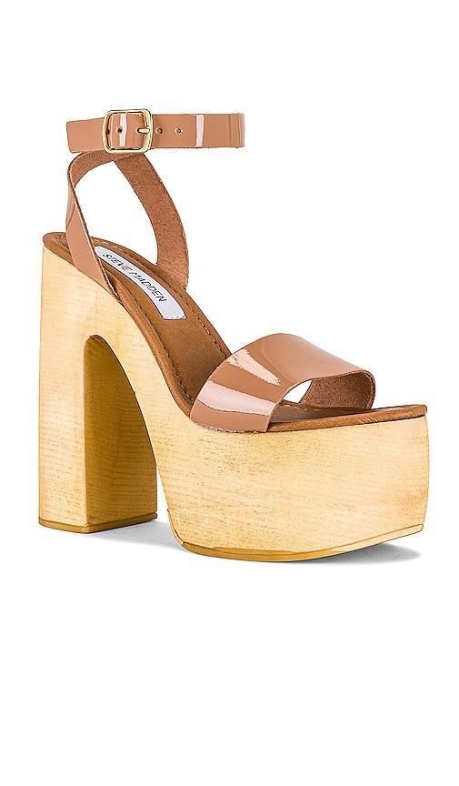 Steve Madden Alessia Platform in Tan. Size 11. Product Image