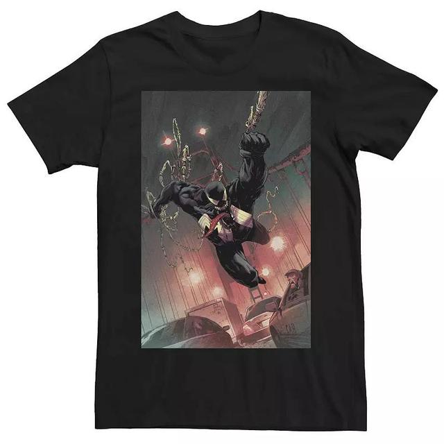 Mens Marvels Venom Bridge Swing Comic Cover Tee Product Image