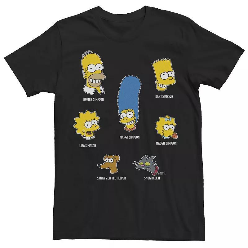 Mens The Simpsons Family Faces Tee Product Image