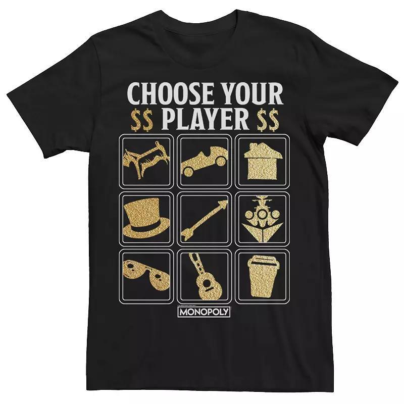 Mens Monopoly Choose Your Player Icons Tee Product Image