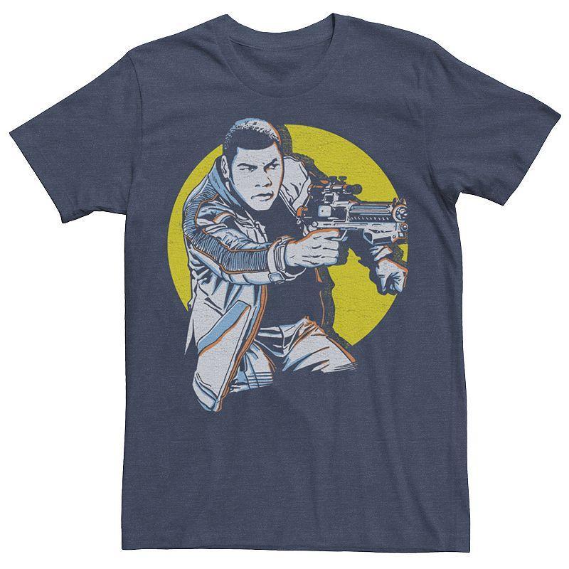 Mens Star Wars Finn Action Poster Tee Blue Product Image