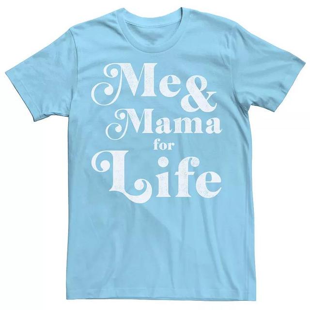 Mens Me & Mama For Life Vintage Text Mothers Day Tee Product Image