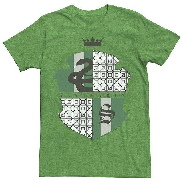 Mens Harry Potter Deathly Hallows 2 Slytherin Shield Tee, Mens Kelly Grey Product Image