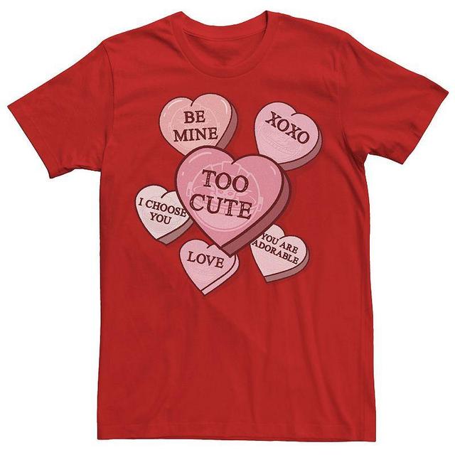 Mens Star Wars The Mandalorian The Child Valentines Candy Hearts Tee Product Image