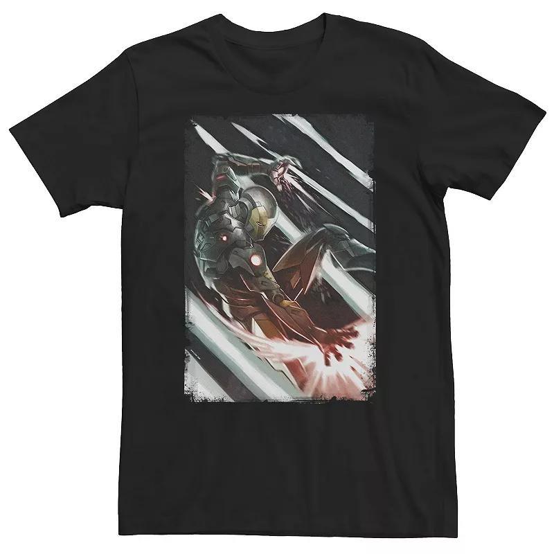 Big & Tall Marvel Iron Man Leap of Faith Power Blast Tee, Mens Product Image