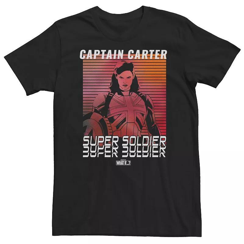 Big & Tall Marvel Captain Carter Super Soldier Tee, Mens Product Image