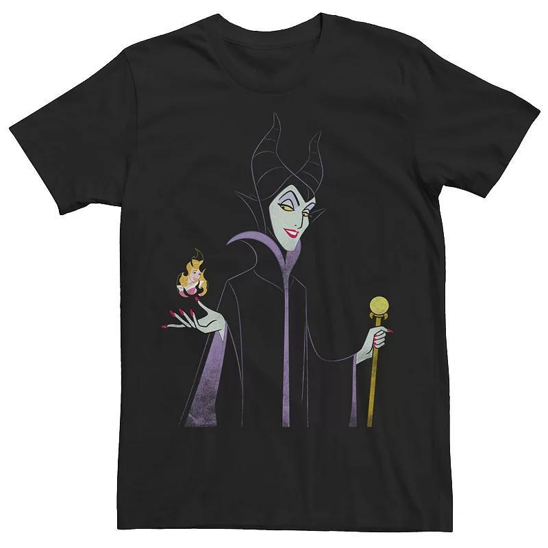 Mens Disney Sleeping Beauty Maleficent With Staff & Aurora Flame Tee Product Image