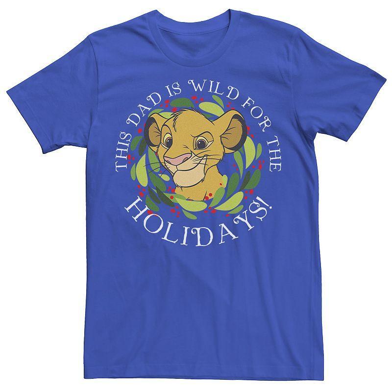 Disneys The Lion King Simba Dad Wild For Holidays Mens Tee Product Image