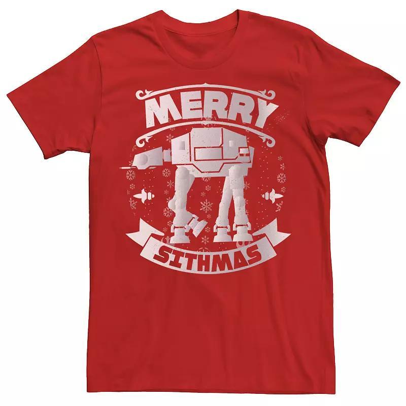 Mens Star Wars AT-AT Christmas Merry Sithmas Holiday Tee Product Image