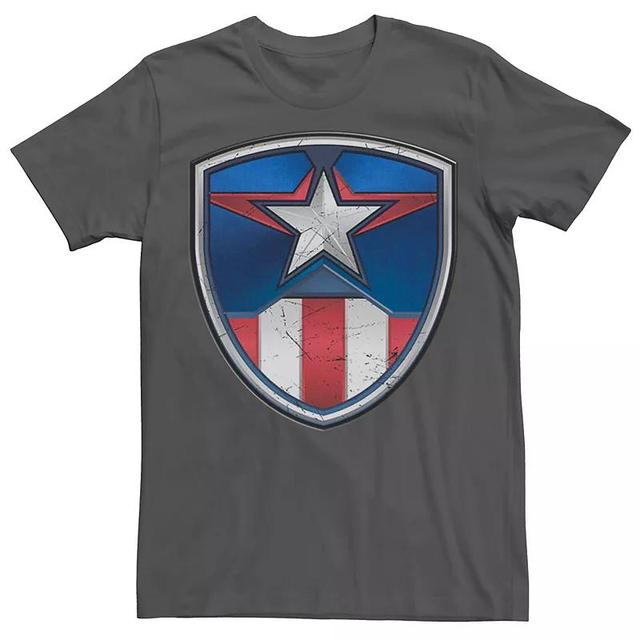 Mens Marvel Captain America Armor Suit Graphic Tee Grey Product Image