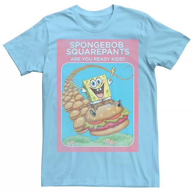 Mens Nickelodeon SpongeBob SquarePants Are You Ready Kids Vintage Poster Tee Product Image