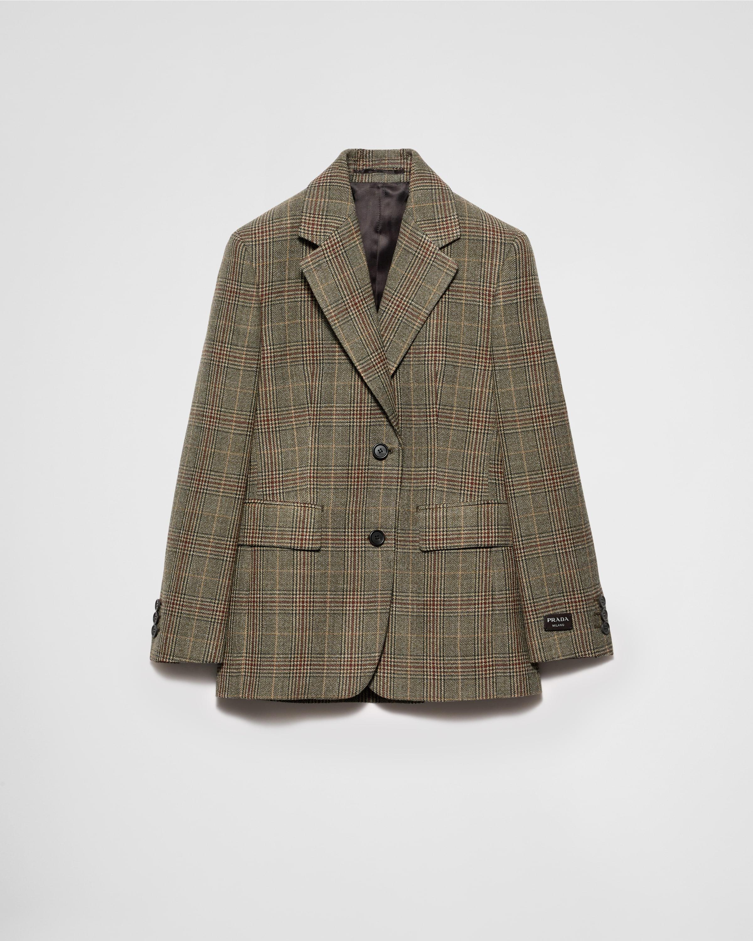 Single-breasted Prince of Wales checked jacket Product Image