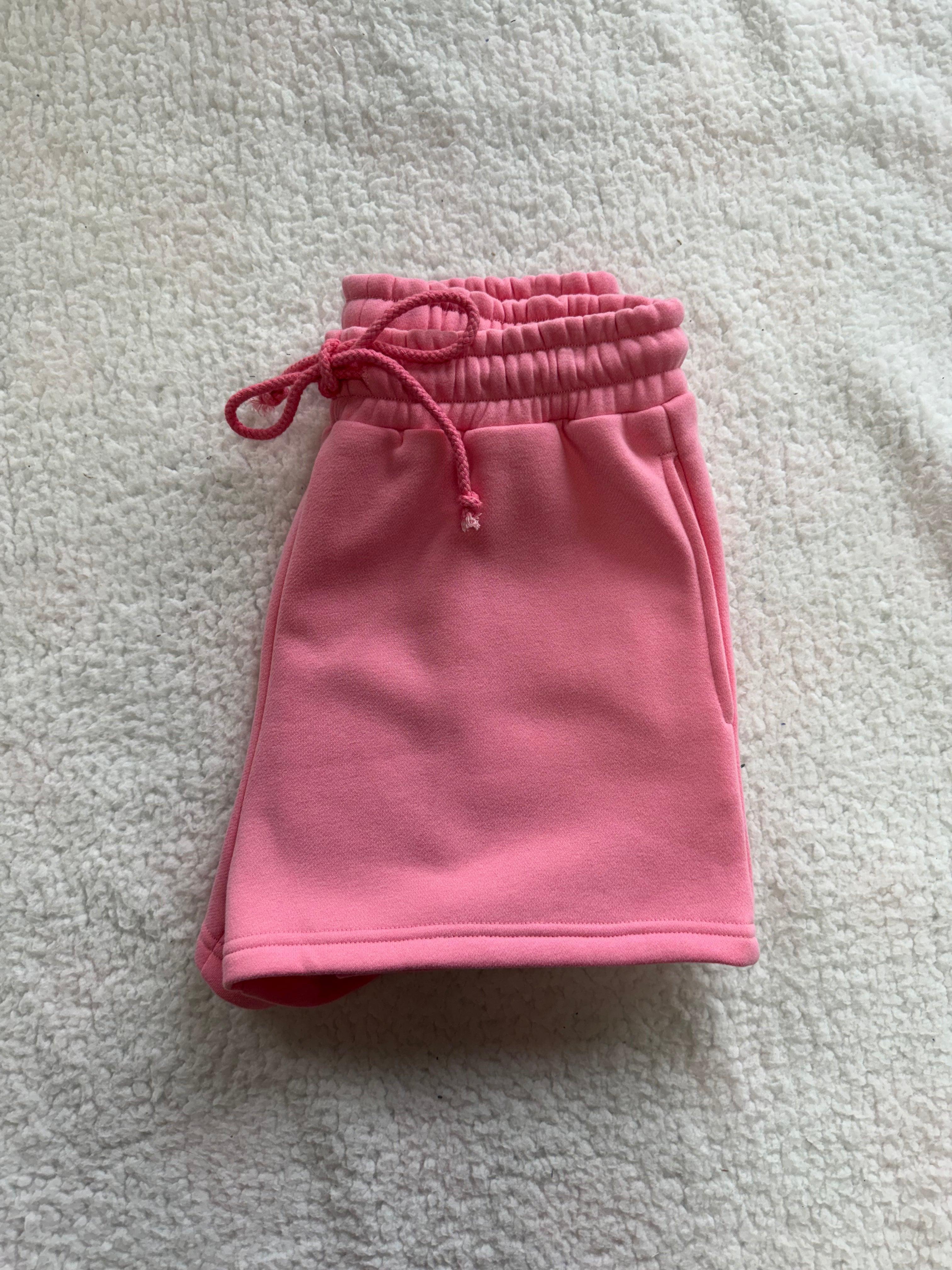 Rose Pink Basic Blank Shorts Product Image