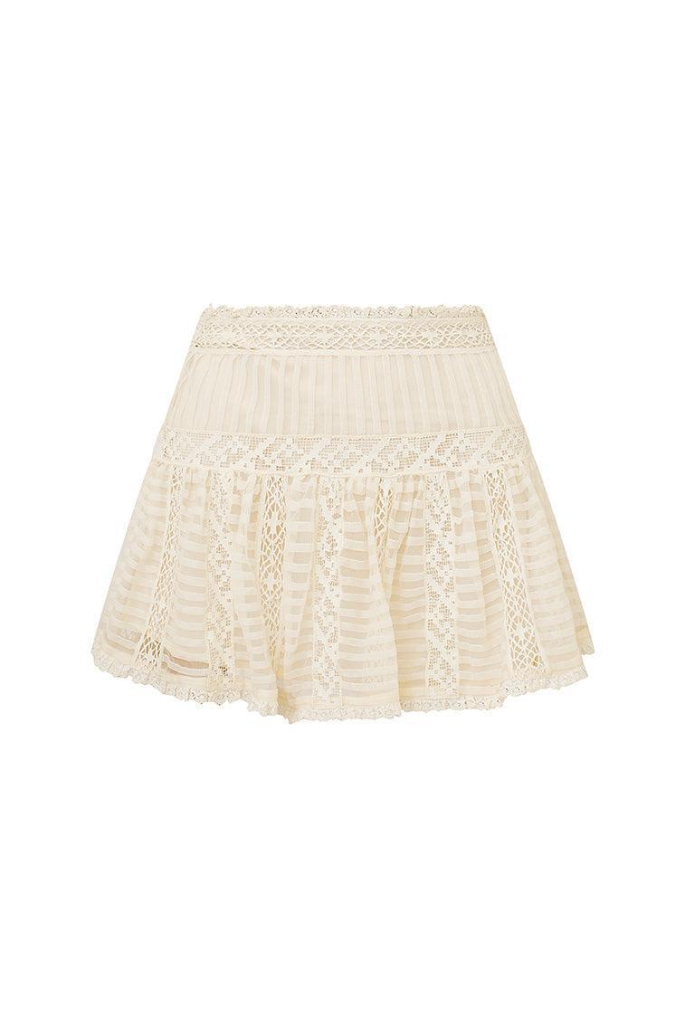 Rubyanne Crochet Lace Mini Skirt Product Image