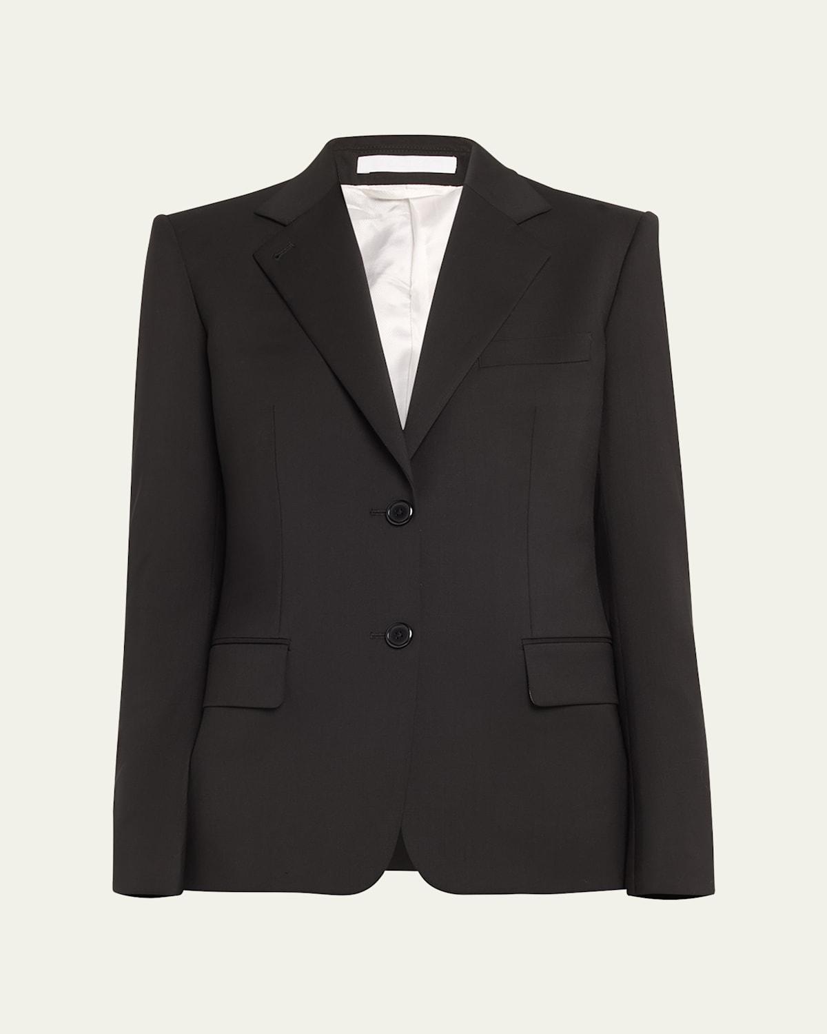 Womens Wool Tailored Blazer Product Image