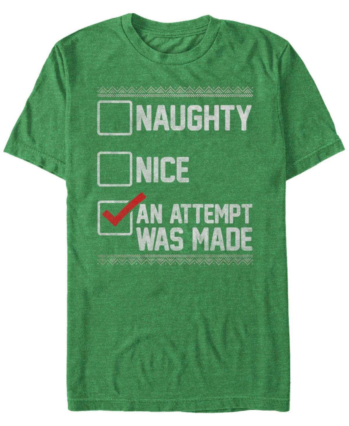 Mens Christmas Check List Humor Graphic Tee Product Image