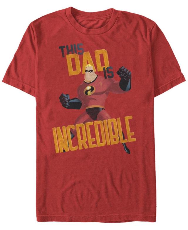 Disney / Pixars The Incredibles Mens This Dad Tee Athletic Grey Product Image