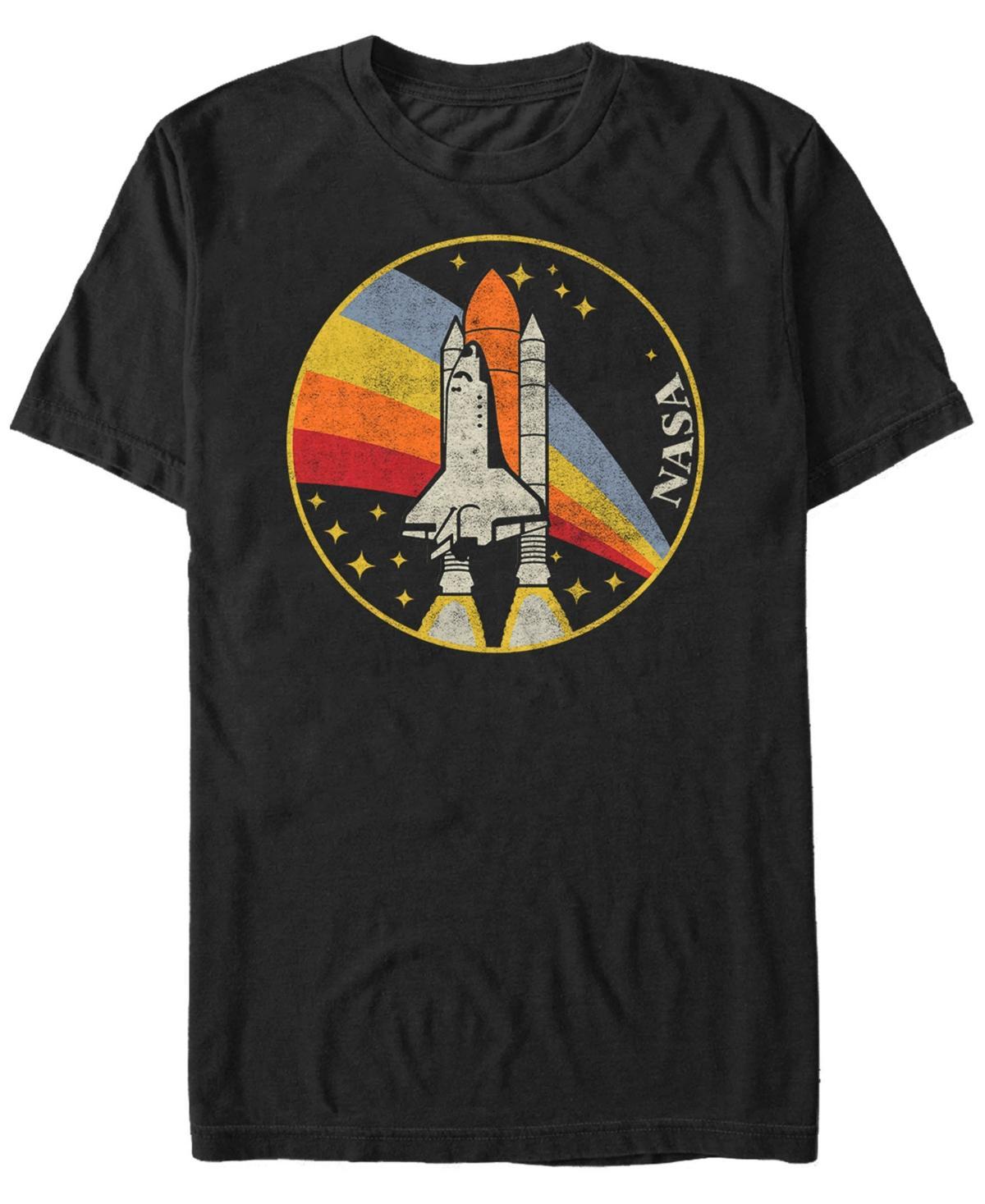 Mens NASA Shuttle Launch Into Rainbow Tee Product Image