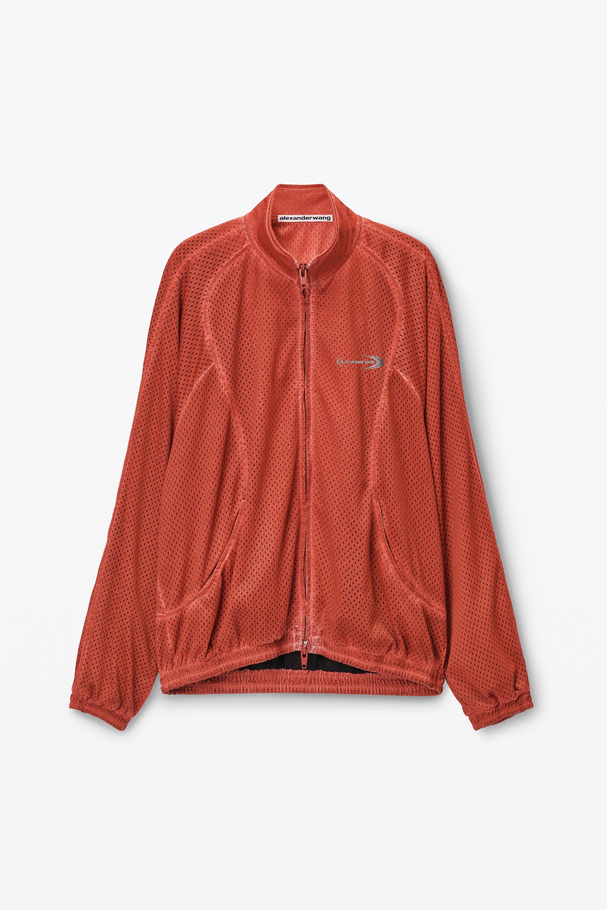 Track Jacket In Perforated Mesh Product Image