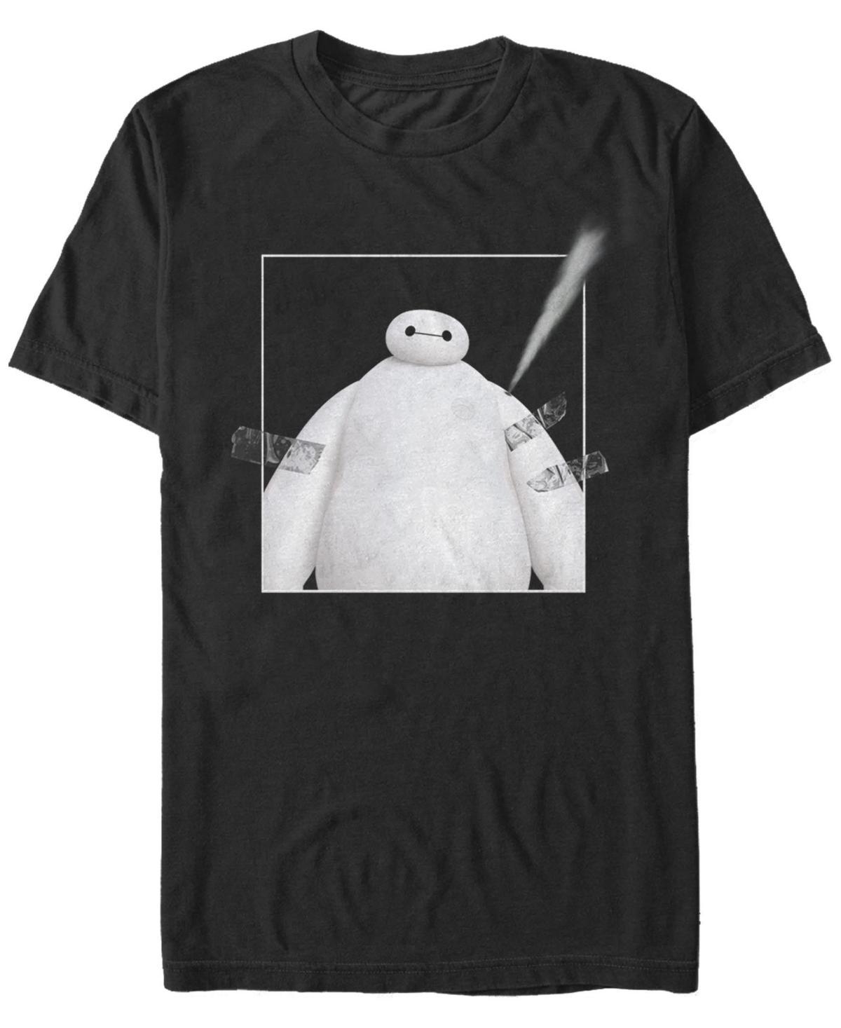 Mens Disney Big Hero 6 Baymax Taped Up Tee Black Product Image