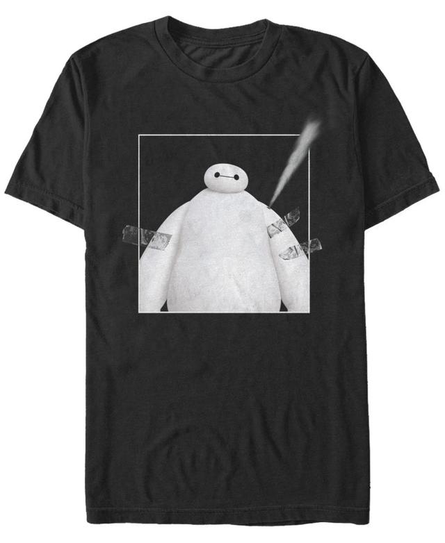 Mens Disney Big Hero 6 Baymax Taped Up Tee Black Product Image