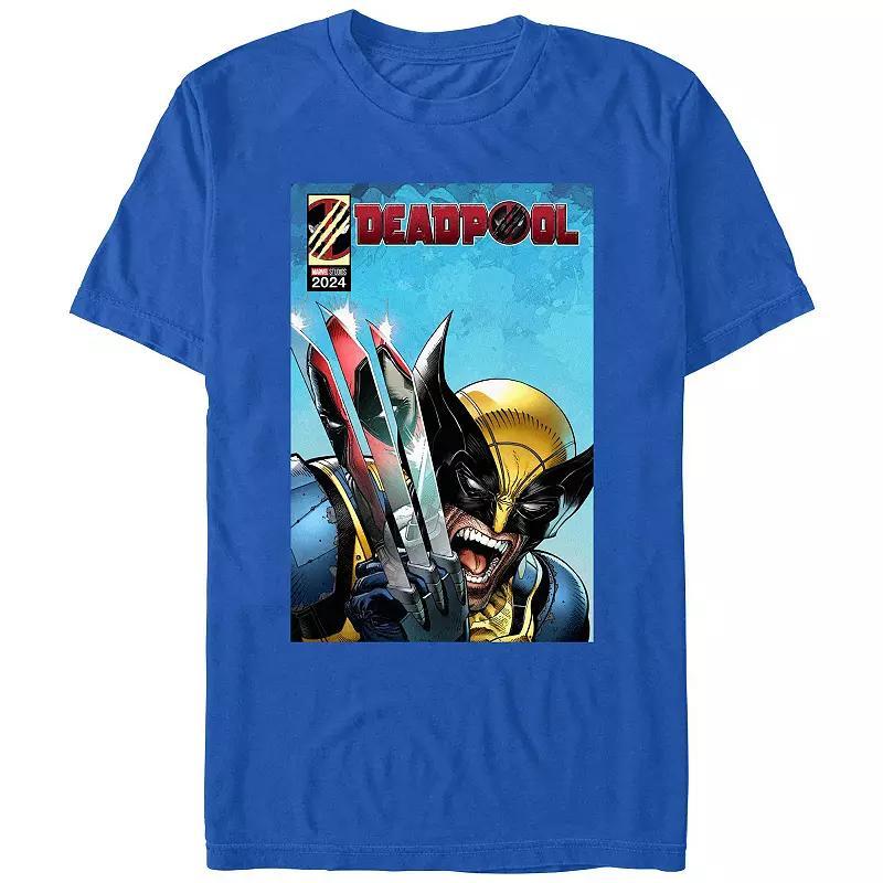 Mens Marvel Deadpool And Wolverine Claws Reflection Graphic Tee Product Image