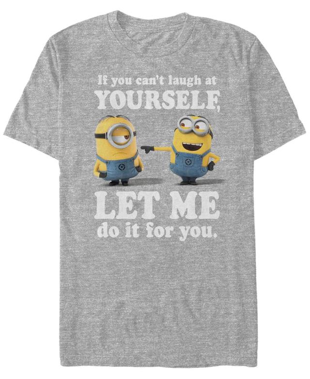 Fifth Sun Minions Mens Laugh At Yourself Short Sleeve T-Shirt Product Image