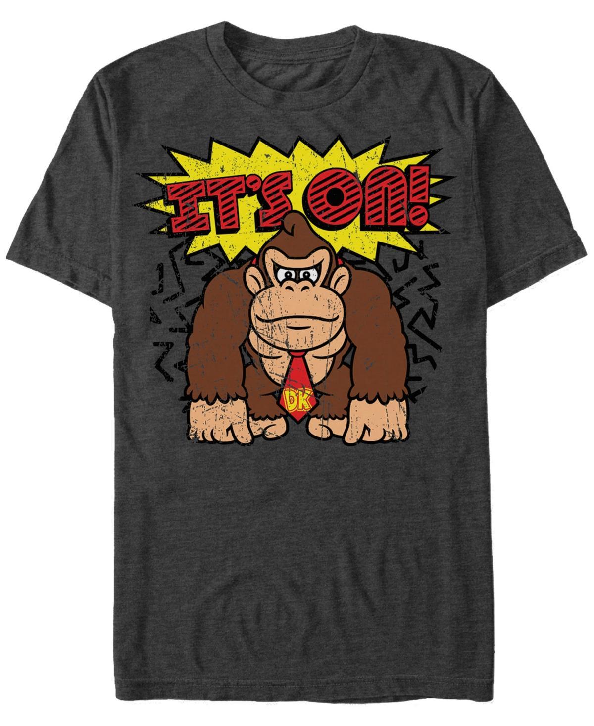 Nintendo Mens Donkey Kong Its On Short Sleeve T-Shirt Product Image