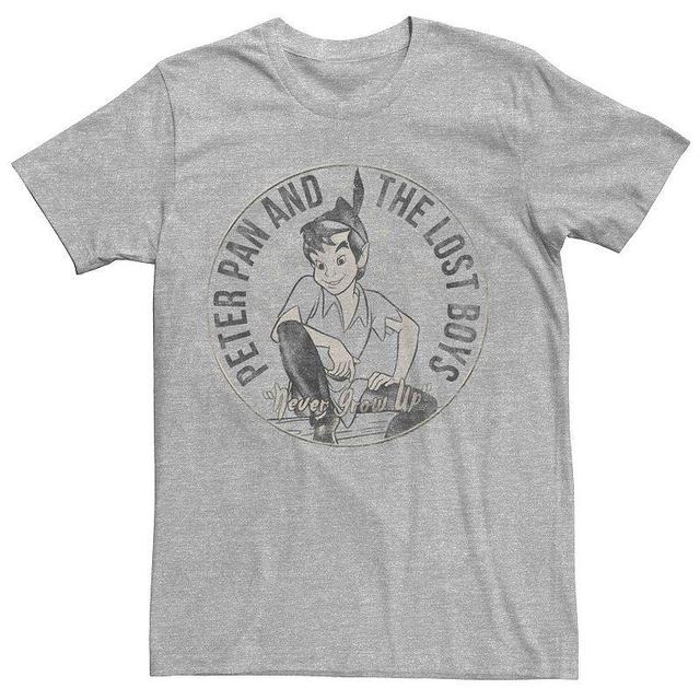 Disneys Peter Pan and the Lost Boys Mens Graphic Tee Athletic Grey Product Image