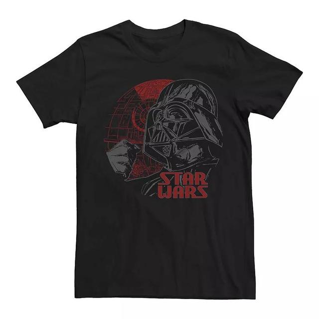 Mens Star Wars Darth Vader Death Star Poster Graphic Tee Product Image