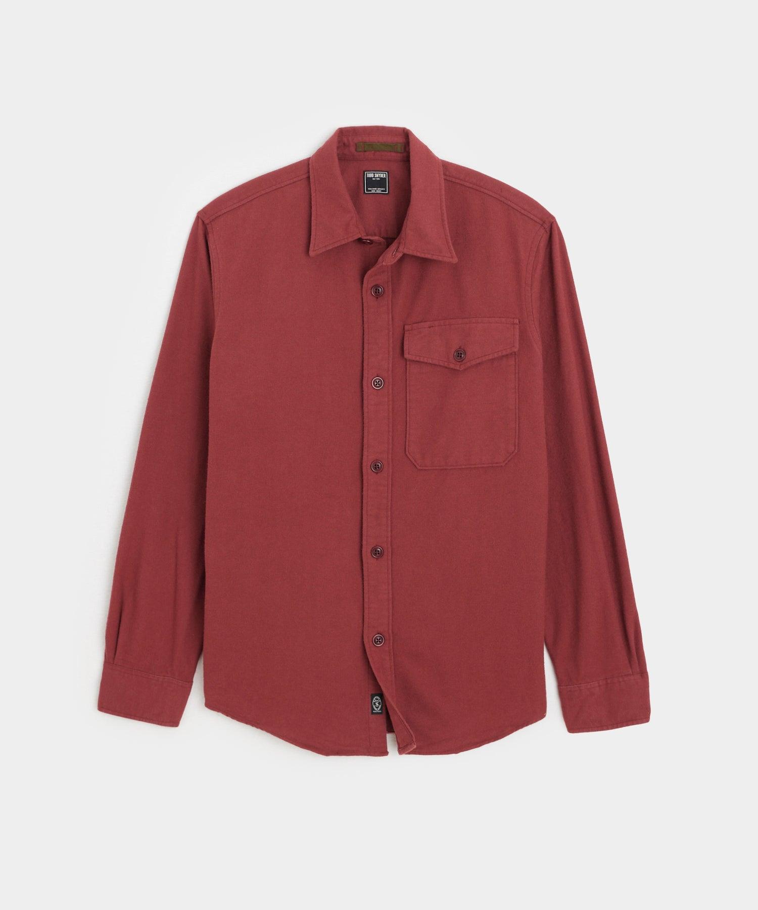 Chamois Shirt in Barn Red Product Image