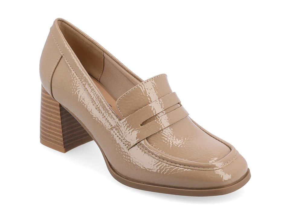 Journee Collection Womens Malleah Stacked Heel Pumps Product Image