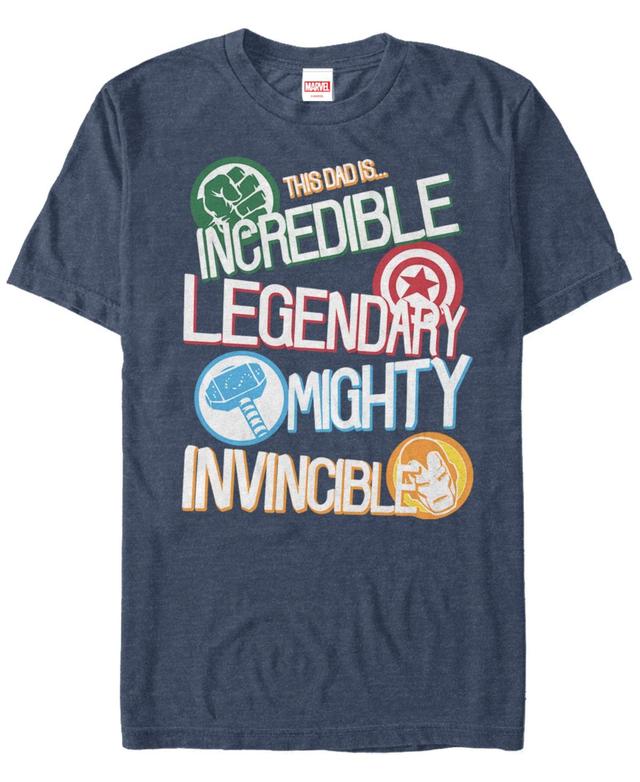 Marvel Mens Comic Collection This Dad Is Incredible Short Sleeve T-Shirt Product Image