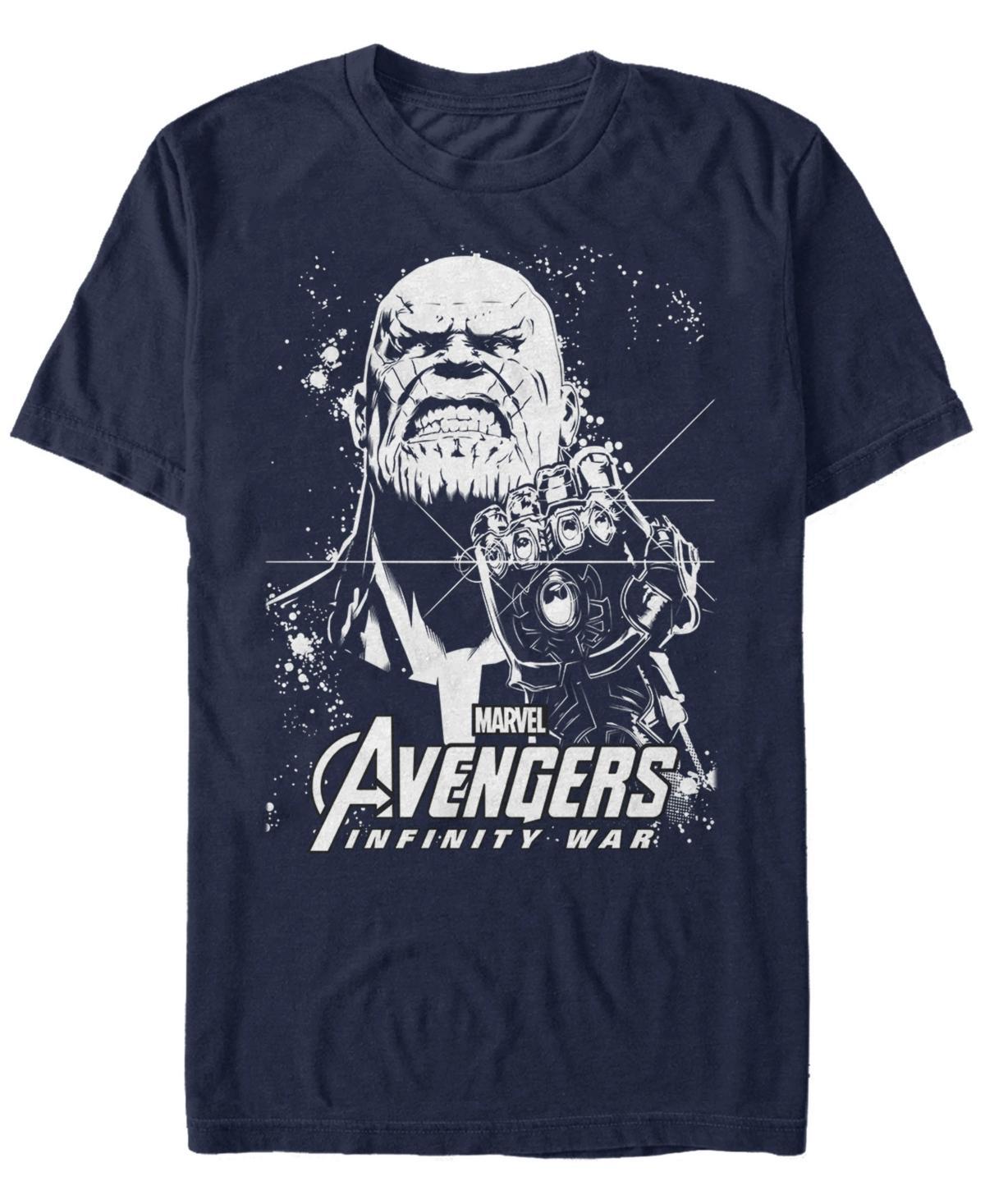 Mens Marvel Avengers Infinity War Thanos Ultimate Force Graphic Tee Blue Product Image