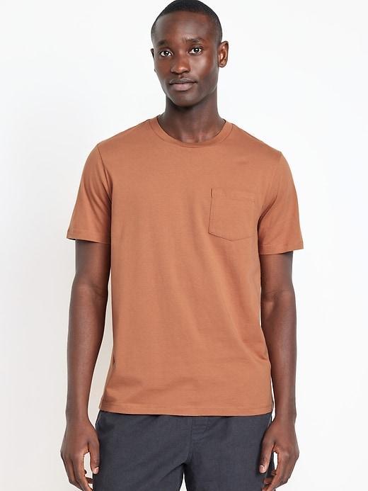 Crew-Neck Pocket T-Shirt Product Image