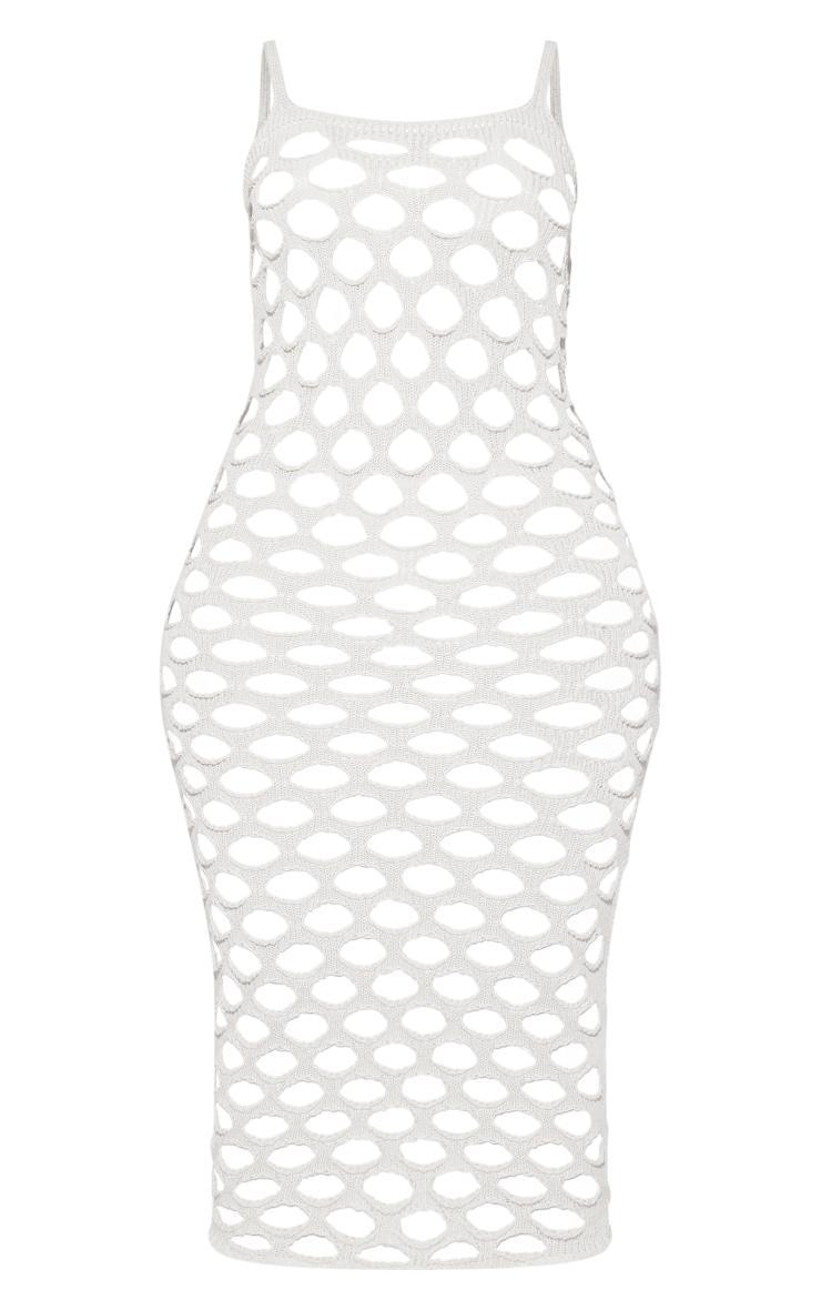 Shape Stone Crochet Strappy Midi Dress Product Image