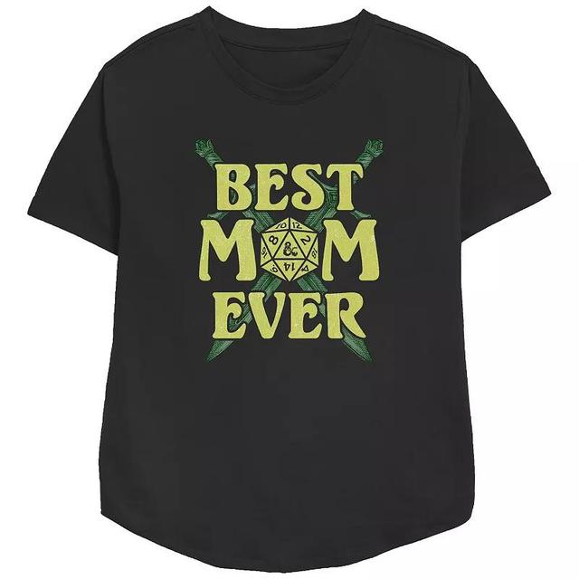 Womens Dungeons & Dragons Best Mom Ever Relaxed Fit Graphic Tee Product Image