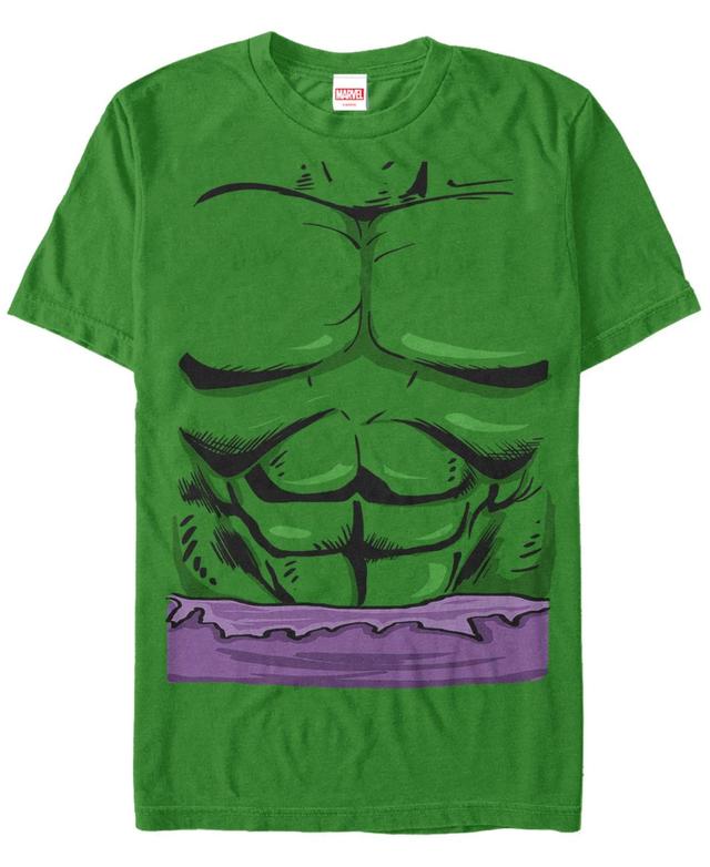 Marvel Mens Hulk Chest Costume Short Sleeve T-Shirt Product Image