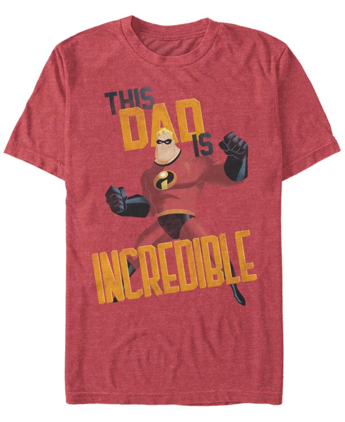 Disney / Pixars The Incredibles Mens This Dad Tee Athletic Grey Product Image