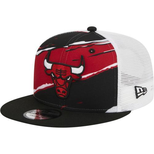 New Era Mens Chicago Bulls New Era Bulls A Frame Tear Trucker Snapback Cap - Mens Product Image