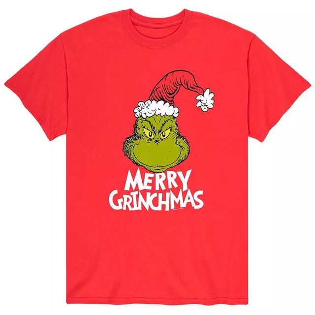 Mens Dr. Seuss The Grinch Merry Grinchmas T-shirt Product Image