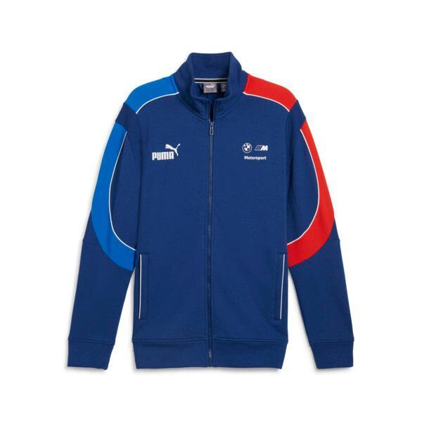 PUMA BMW M Motorsport MT7+ Men's Sweat Jacket in Pro Blue/Medium Color Product Image