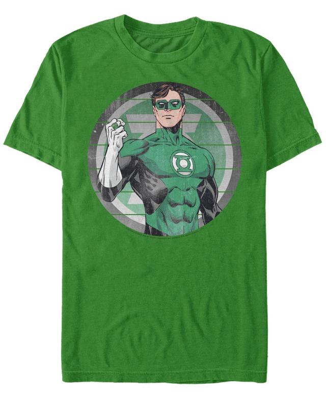 Mens Green Lantern Striped Logo Tee Product Image