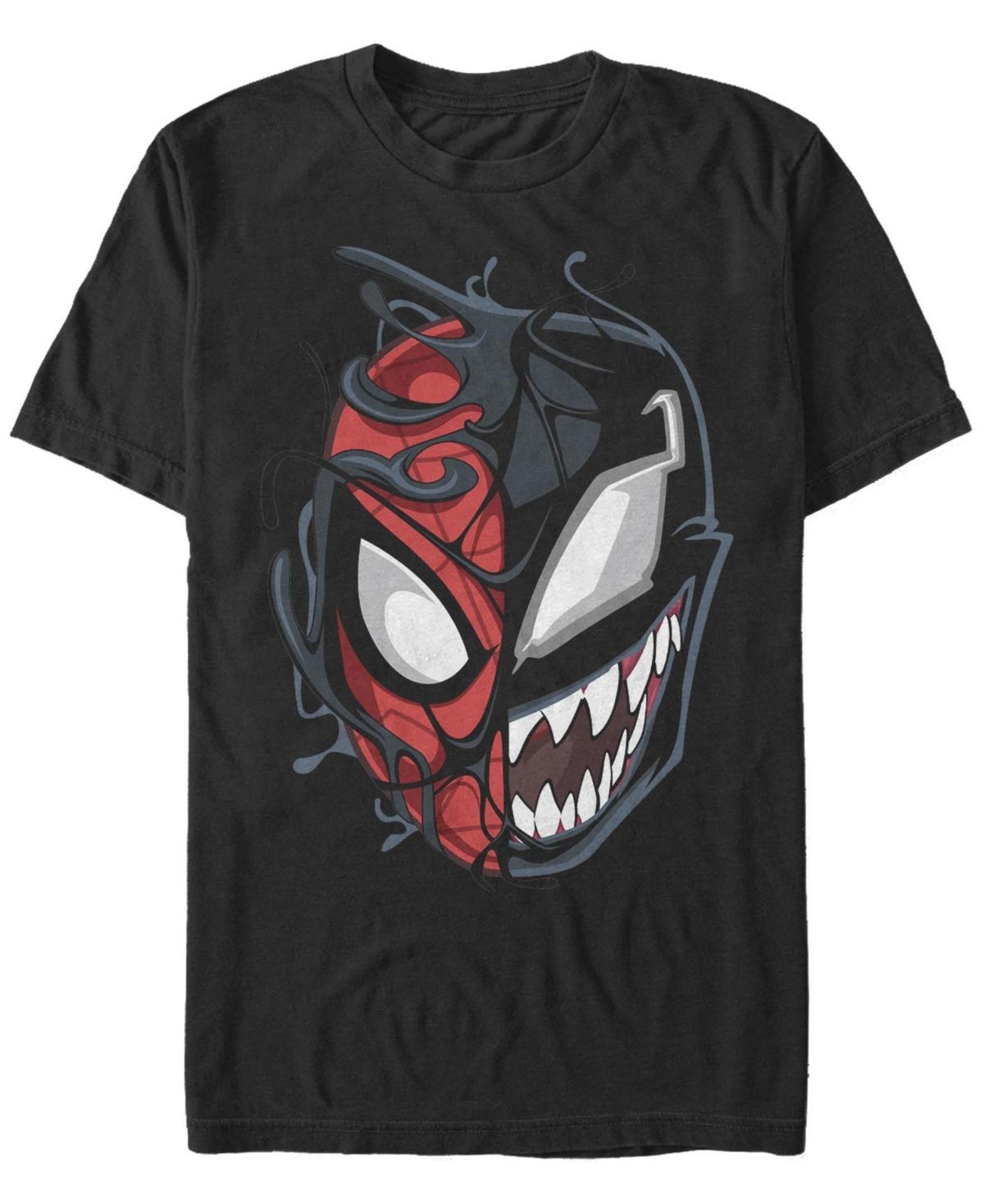 Mens Marvel Spider-Man Peter Venom Split Face Tee Product Image